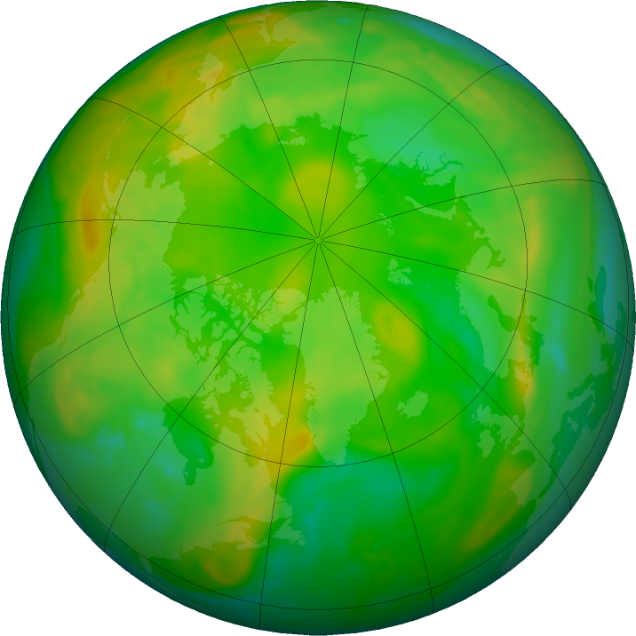 Arctic ozone map for 20 June 2022
